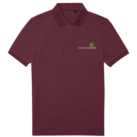 Poloshirt für Herren | ThüringenForst | Brustlogo | burgundy