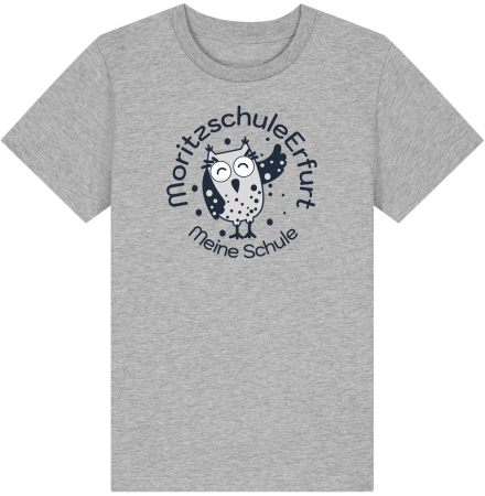 T-Shirt | Kinder | college | heather gray | Moritzschule Erfurt