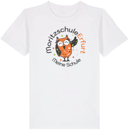 T-Shirt | Kinder | college | white real | Moritzschule Erfurt