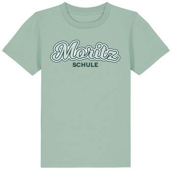T-Shirt | Kinder | retro| caribbean blue | Moritzschule...