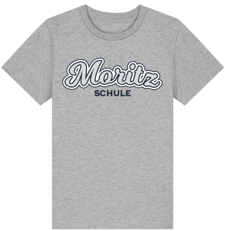 T-Shirt | Kinder | retro| heather gray | Moritzschule Erfurt
