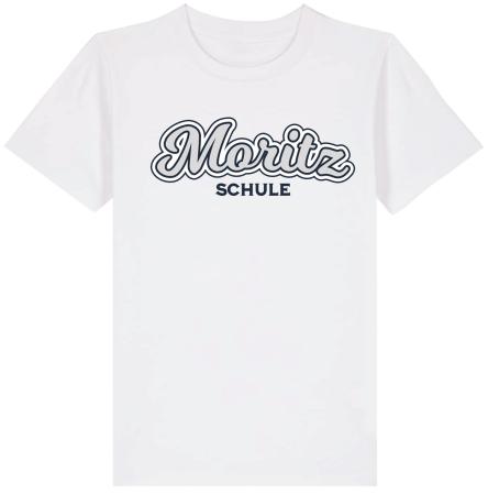 T-Shirt | Kinder | retro | white | Moritzschule Erfurt