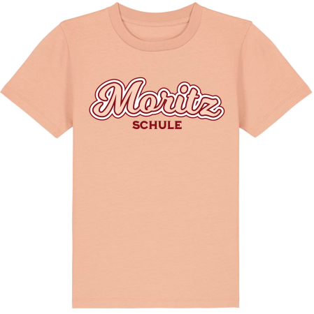 T-Shirt | Kinder | retro | fraiched peche | Moritzschule Erfurt
