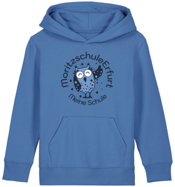 Hoodie | Kinder | college | bright blue | Moritzschule...