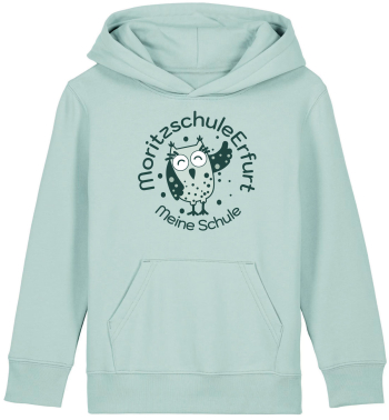 Hoodie | Kinder | college | caribbean blue | Moritzschule...