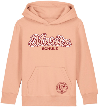 Hoodie | Kinder | retro | fraiched peche | Moritzschule...