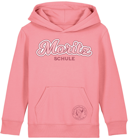 Hoodie | Kinder | retro | pink joy | Moritzschule Erfurt