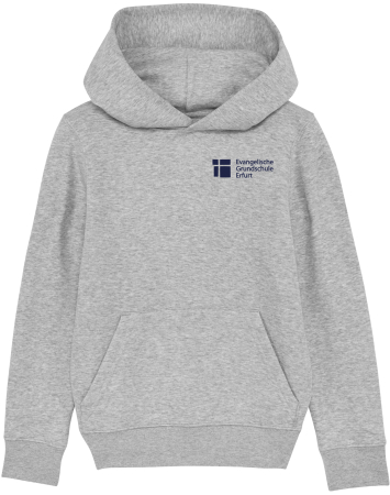 Hooded Sweatshirt | Kinder | heather grau | Evangelische Grundschule Erfurt