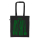 Fairtrade Cotton Bag Long Handles | Just Chill | black-green | Ferozshahi