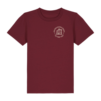 T-Shirt Kinder | burgundy | Julius Mosen Gymnasium Oelsnitz