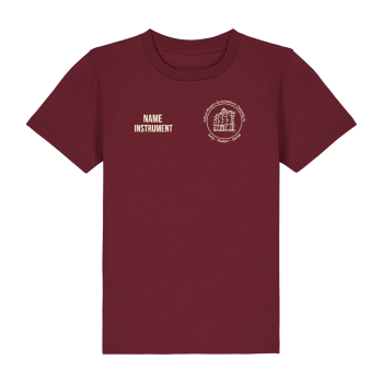 T-Shirt Kinder | burgundy | Julius Mosen Gymnasium Oelsnitz