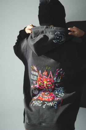 Kapuzensweatshirt Premium | Unisex | schwarz  | Marc Jung