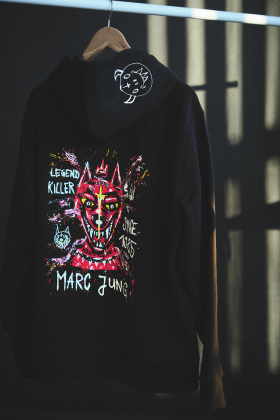 Kapuzensweatshirt Premium | Unisex | schwarz  | Marc Jung