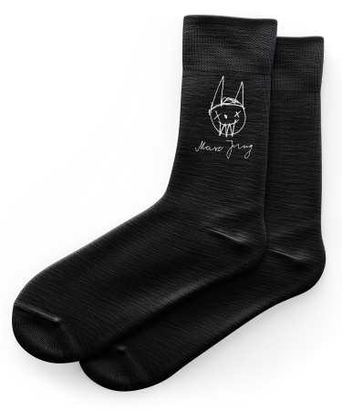 Socken | Marc Jung | Crew Socks | schwarz