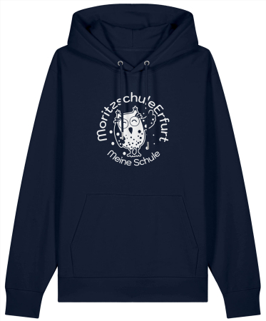 Hoodie | Kapuzensweatshirt | unisex | college | navy | Moritzschule Erfurt