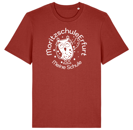 T-Shirt | unisex | college | earth red | Moritzschule Erfurt