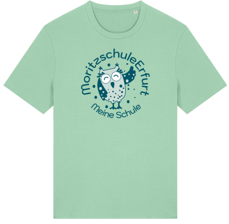 T-Shirt | unisex | college | misty jade | Moritzschule Erfurt