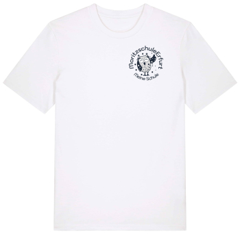 T-Shirt | unisex | college dezent | white | Moritzschule...