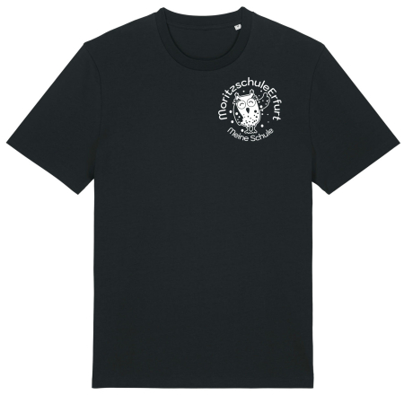 T-Shirt | unisex | college dezent | black | Moritzschule Erfurt