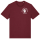 T-Shirt | unisex | college dezent | burgundy | Moritzschule Erfurt