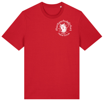 T-Shirt | unisex | college dezent | red | Moritzschule...