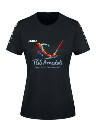 Trikot Sport für Damen | Jako Team, schwarz kurzarm...