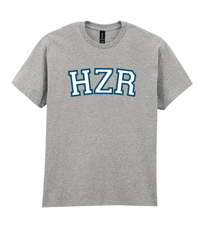 T-Shirt | Unisex | HZR T | College White&French Navy | Ferozshahi | heather grey