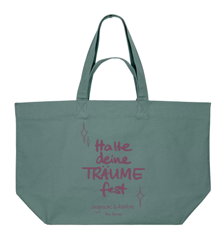Shopper | Singwoche & Kantorei | Halte deine Träume fest | Farbe: green bay