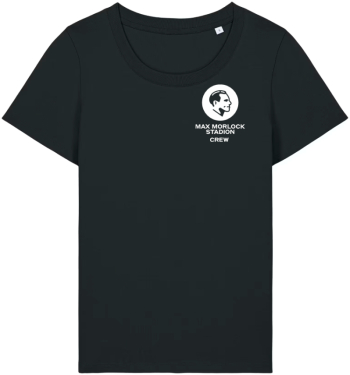 T-Shirt | Damen | schwarz | Max Morlock Stadion Crew