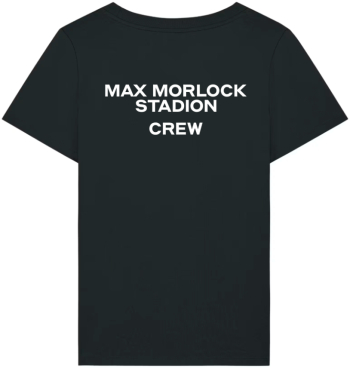 T-Shirt | Damen | schwarz | Max Morlock Stadion Crew