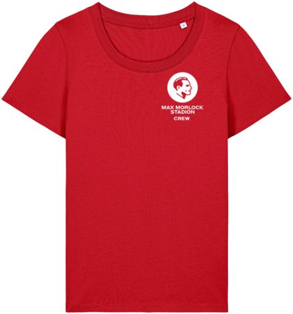 T-Shirt | Damen | rot | Max Morlock Stadion Crew