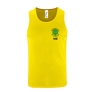 Sport-Tank Top Herren | gelb | Grundschule Gotha-Siebleben