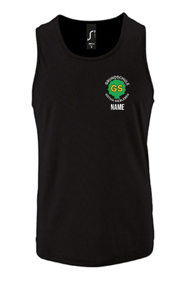 Sport-Tank Top Herren | schwarz | Grundschule Gotha-Siebleben
