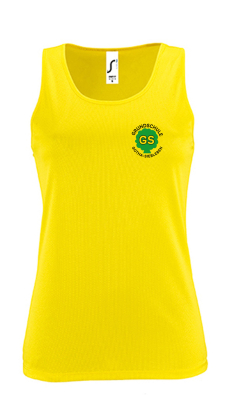 Sport-Tank Top Damen | gelb | Grundschule Gotha-Siebleben