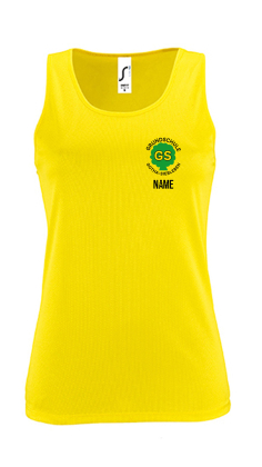 Sport-Tank Top Damen | gelb | Grundschule Gotha-Siebleben