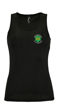 Sport-Tank Top Damen | schwarz | Grundschule Gotha-Siebleben