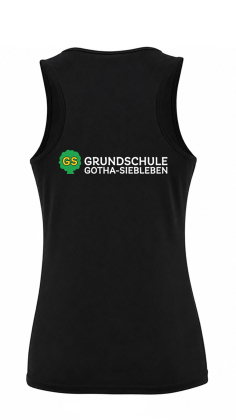 Sport-Tank Top Damen | schwarz | Grundschule Gotha-Siebleben