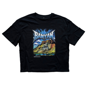 Cropped Oversized Tee | Erwachsene | Bande - Bamyan | black