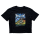 Cropped Oversized Tee | Erwachsene | Bande - Bamyan | black | Ferozshahi