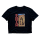 Cropped Oversized Tee | Erwachsene | Bamyan - Buddha | black | Ferozshahi