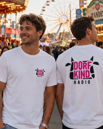 T-Shirt Unisex | Dorfkind Radio | Farbe: weiss