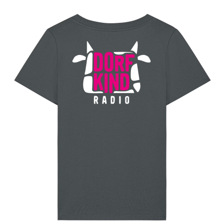 T-Shirt Damen | Dorfkind Radio | Farbe: anthracite