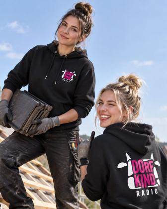 Hoodie | Unisex | Dorfkind Radio | Farbe: schwarz