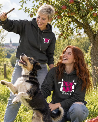 Hoodie | Unisex | Dorfkind Radio | Farbe: Dark Heather