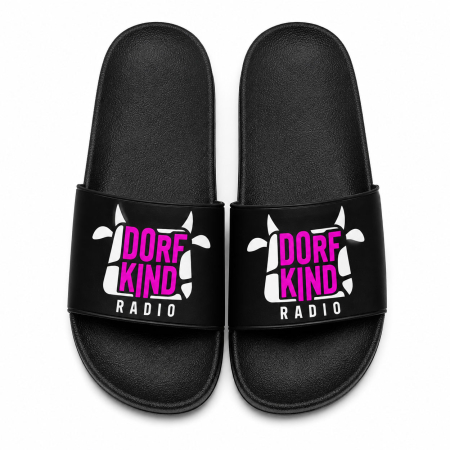 Badeschuhe Unisex | Dorfkind Radio | Farbe: schwarz