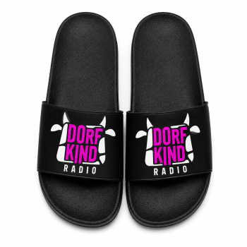 Badeschuhe Unisex | Dorfkind Radio | Farbe: schwarz