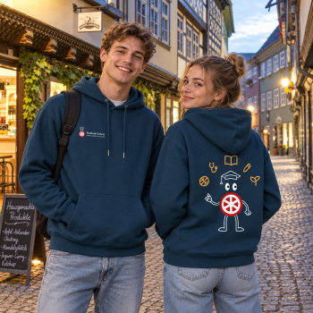 Hoodie | Unisex | Campus Erfurt | Farbe: deep teal