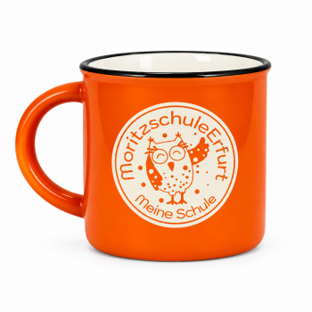 Keramiktasse - Moritzschule - orange