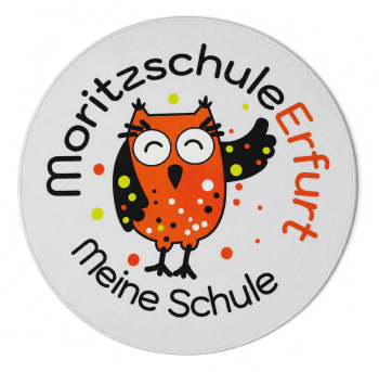 Mouse Pad, rund, 22cm - Moritzschule Erfurt