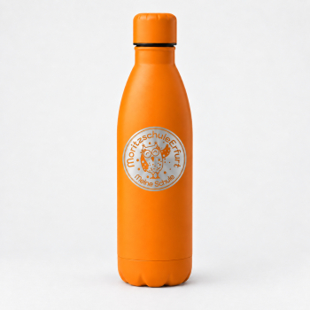 Trinkflasche | Edelstahl | Moritzschule | orange
